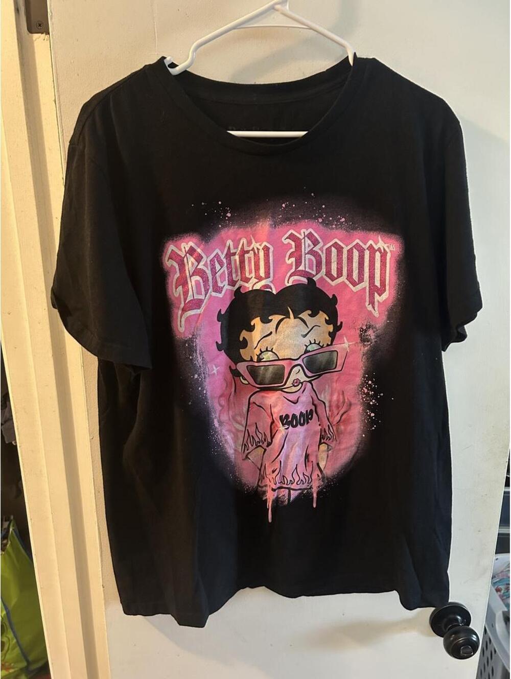 Betty Boop black 100% cotton t-shirt size XL